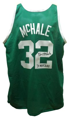 Kevin McHale Signed Boston Celtics 3x NBA Champ Jersey JSA